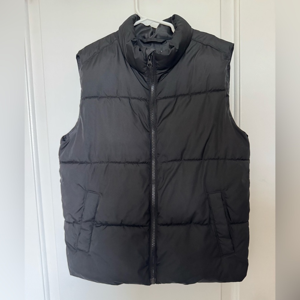 Boys Black Puffer Vest